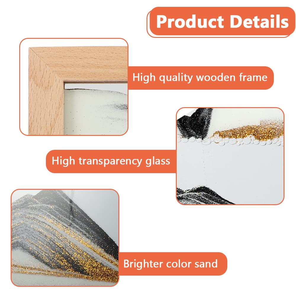Moving Sand Art Picture Dynamic Sand Picture 3D Sand Art Frame Sandscape Moving Sand Picture for Home & Office Décor — view 3